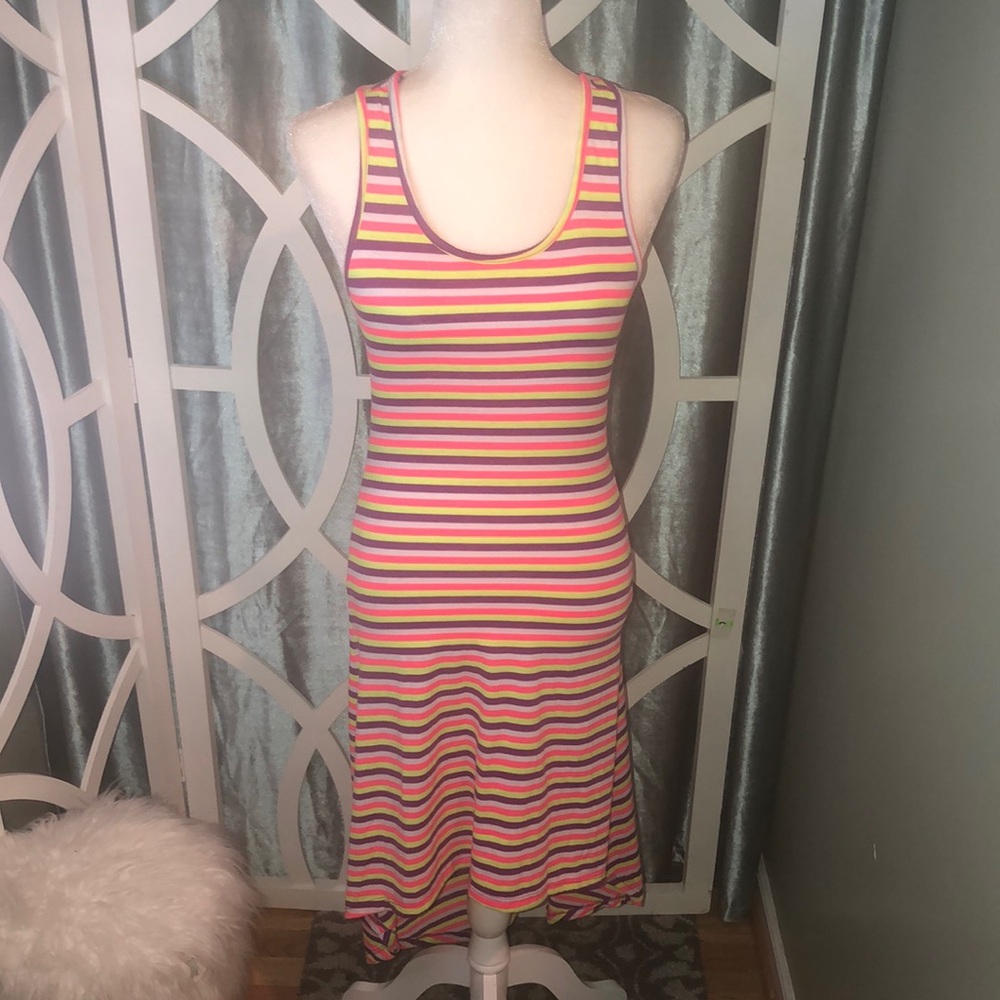 High Low Racer back Tank Dress